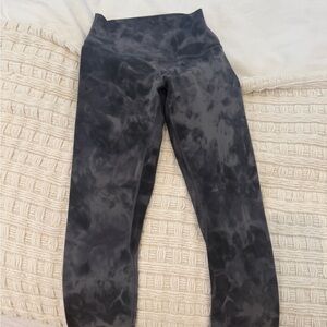 Lululemon Black Tie-Dye Leggings